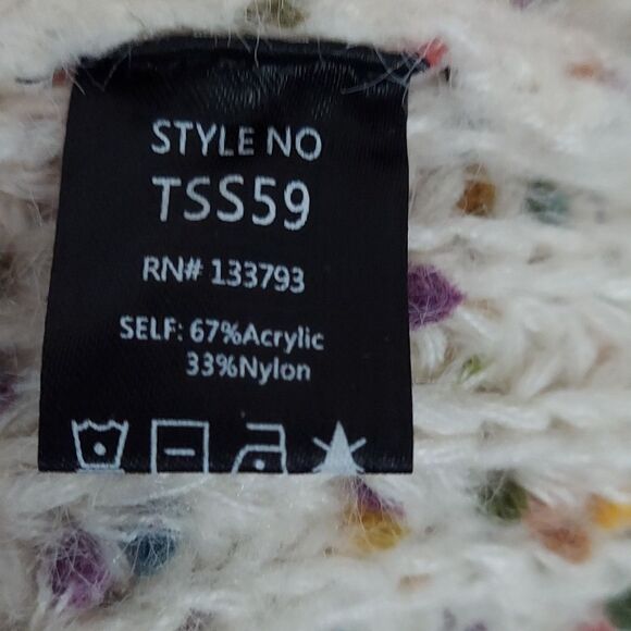 POL 🌈✨ Chunky Confetti Knit V-Neck Sweater - Picture 7 of 8